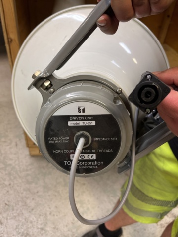 1012995-6 4 horn speakers TOA TU651 50W