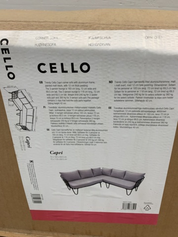 1032606-3 Corner sofa Cello Capri