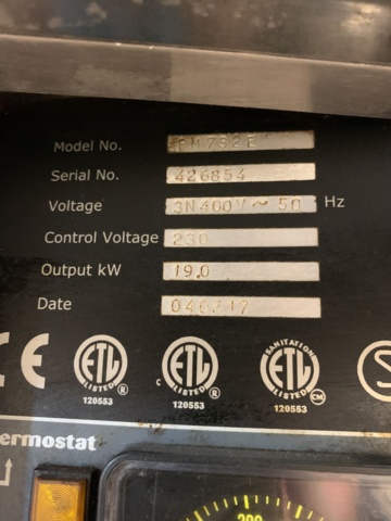 1032627-4 Pizza oven Pizzamaster PM 732E