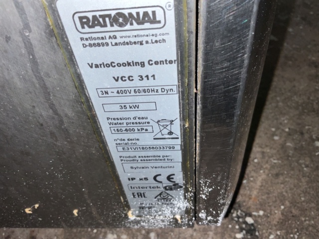 1002031-12 Rational VarioCooking Center VCC 311