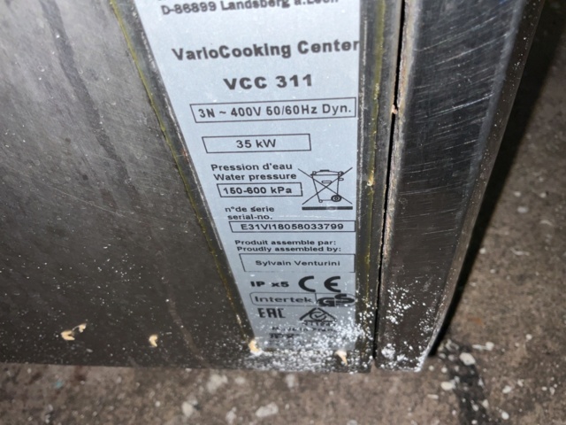 1002031-13 Rational VarioCooking Center VCC 311