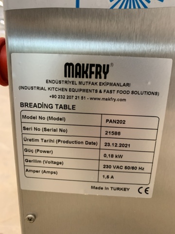 1032641-3 Breading table MAKFY PAN202