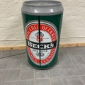 1032816-2 Beck's beer keg with speaker