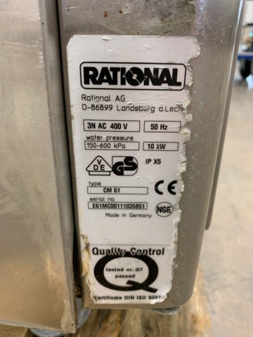 1032653-4 Combination oven Rational CM 61