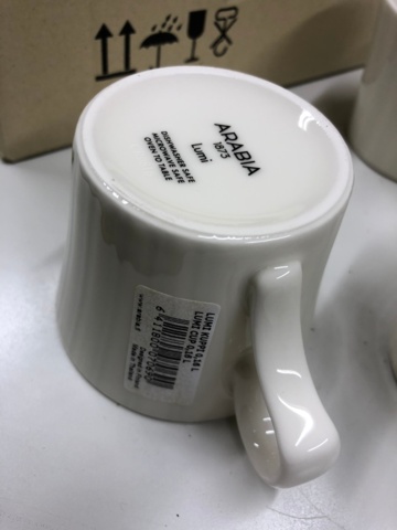 1032579-3 Arabia Lumi käyttämätön 10 hengen kahviastiasto