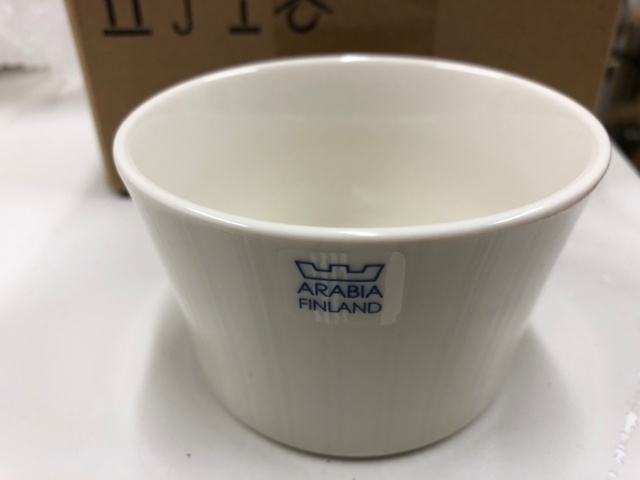 1032579-14 Arabia Lumi käyttämätön 10 hengen kahviastiasto