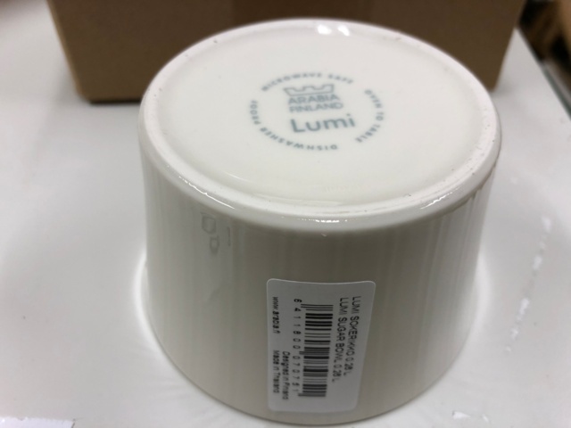 1032579-15 Arabia Lumi käyttämätön 10 hengen kahviastiasto