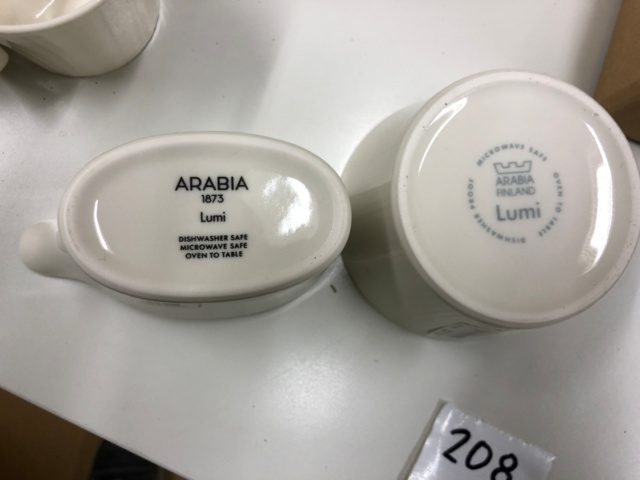 1032579-16 Arabia Lumi käyttämätön 10 hengen kahviastiasto