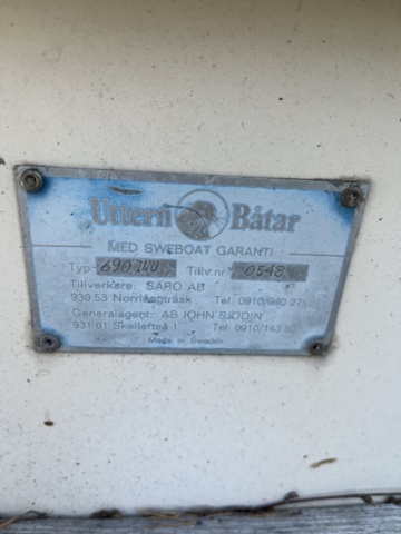 1013012-66 UTTERN 690 With Volvo Penta, year of manufacture 1981