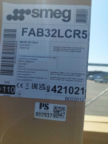 882937-4 Kombinerad Kyl/Frys från Smeg Fristående, Creme 50's Style FAB32LCR5