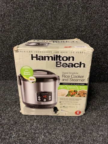 1033359-3 Hamilton Beach Digital Simplicity Rice Cooker