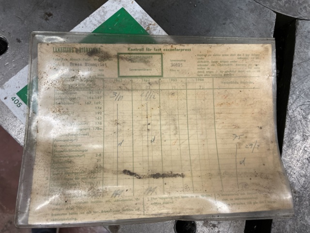 1023414-28 Eccentric press AB Smålandsstenars DSF-50 -1975, 50 tons