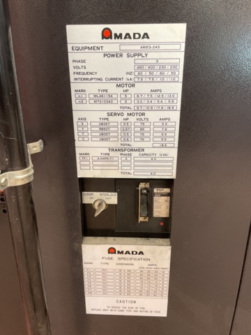 1023416-42 Punching machine Amada Promecam Aries 245 -1990 with tools