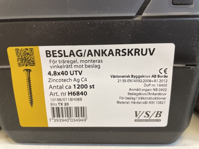 998575-7 Wood screws, facade screws & fittings/anchor screws 2300 screws