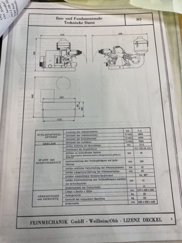 1023423-12 Grinding machine Feinmechanik GMBH S0/71-14393a