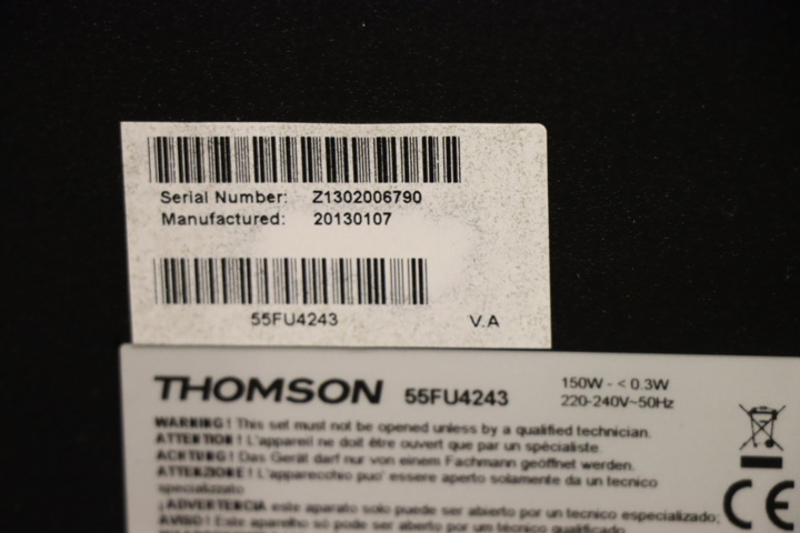 931448-4 TV Thomson 55 inches