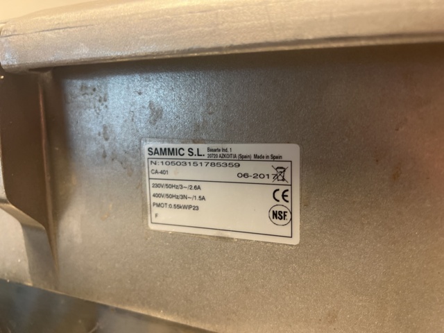 1024101-5 Vegetable cutter Sammic CA-401