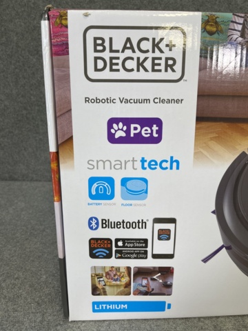 869097-4 Robot vacuum cleaner, Black + Decker RVA420BP