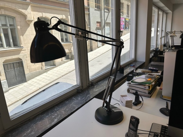 991592-1 Desk lamp/architect lamp L-1 Luxo with table base