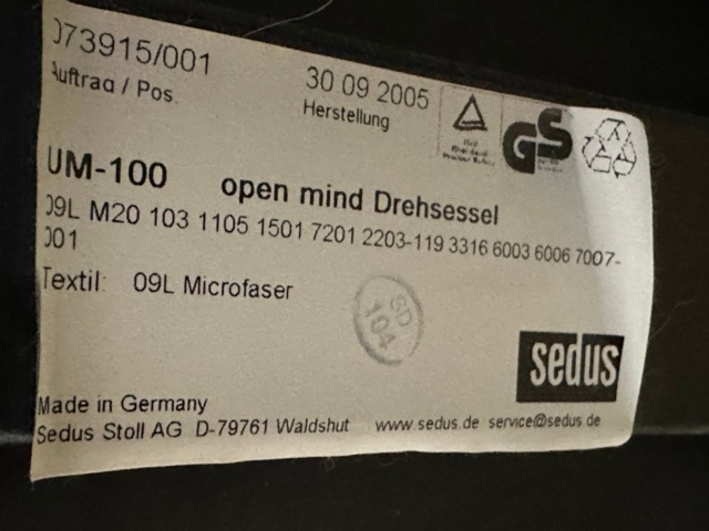 991596-4 Desk chair Open Mind UM-100 Sedus