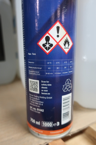 1029212-4 10 cartons Winter foam, Berner VS 750