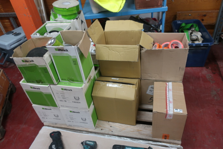 1029248-1 Pallet with joint tape, asbestos tape, construction tape, etc