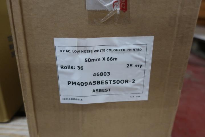 1029248-7 Pallet with joint tape, asbestos tape, construction tape, etc