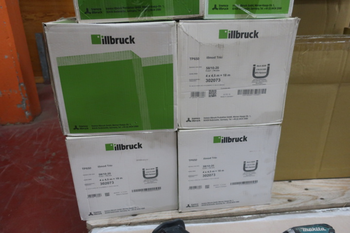 1029248-11 Pallet with joint tape, asbestos tape, construction tape, etc