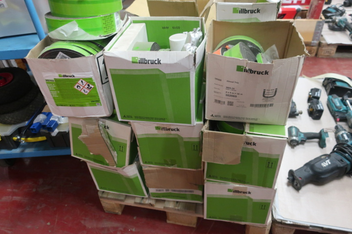 1029248-13 Pallet with joint tape, asbestos tape, construction tape, etc