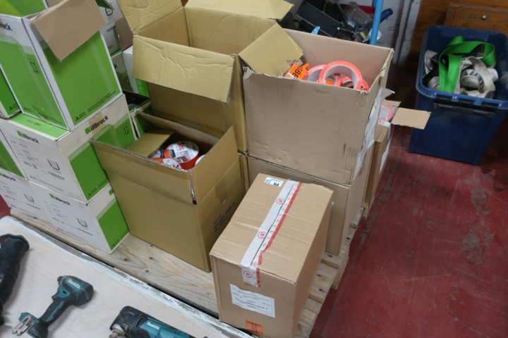 1029248-15 Pallet with joint tape, asbestos tape, construction tape, etc