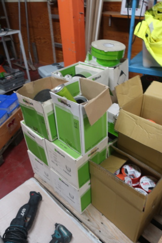 1029248-16 Pallet with joint tape, asbestos tape, construction tape, etc