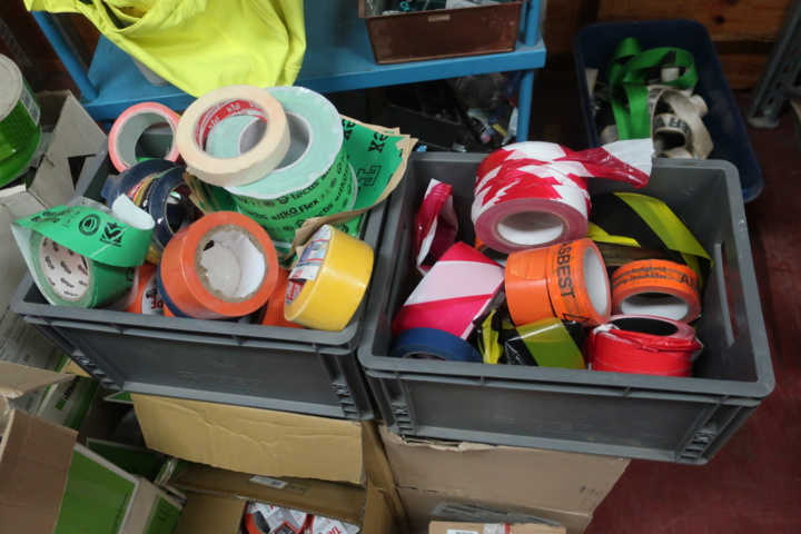 1029248-17 Pallet with joint tape, asbestos tape, construction tape, etc