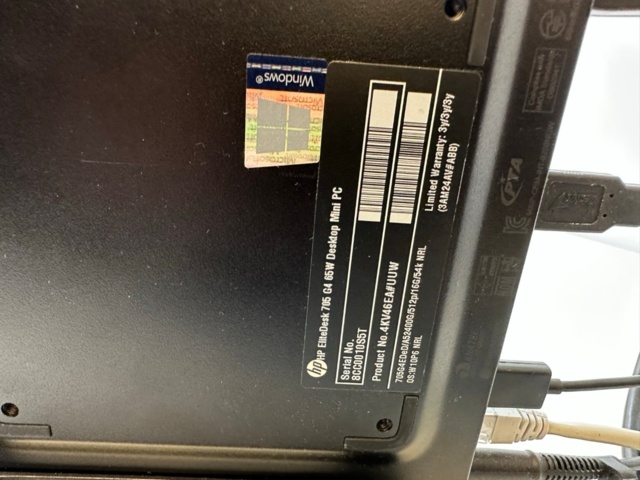 991544-7 HP EliteDesk 705 G4 65W Desktop Mini PC