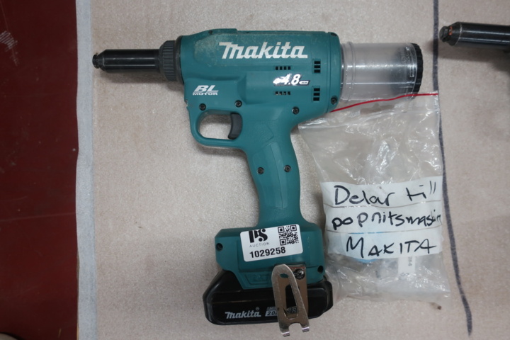 1029258-1 Pop rivet gun, Makita LXT DRV150
