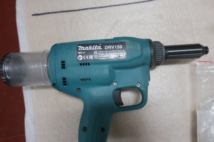 1029258-3 Pop rivet gun, Makita LXT DRV150