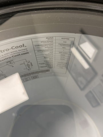 803219-5 Beverage cooler Gastro-Cool GCPT40