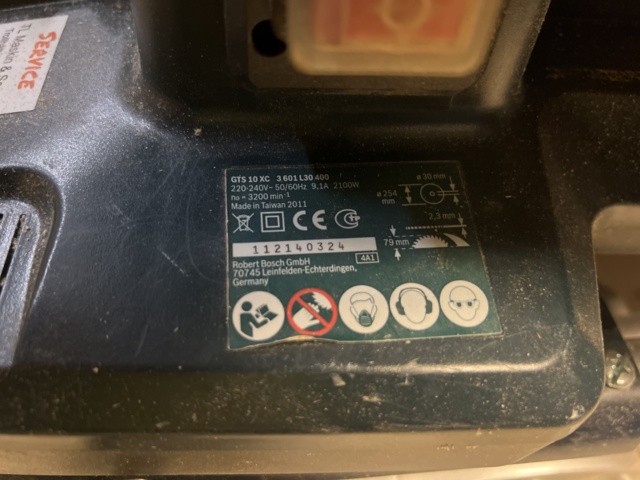 1024181-4 Bosch table saw