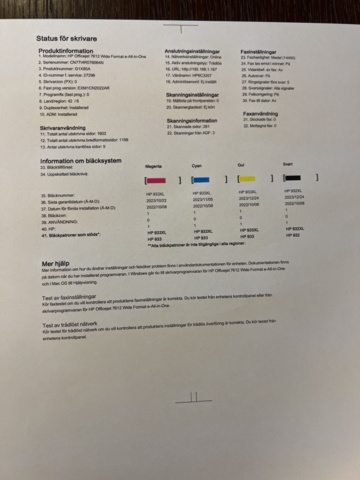 1024200-5 Printer Hp officejet 7612