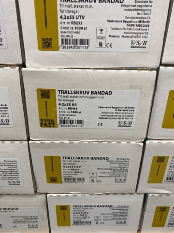 1040014-5 Pallet with banded trolley screw VSB