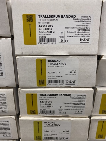 1040014-9 Pallet with banded trolley screw VSB