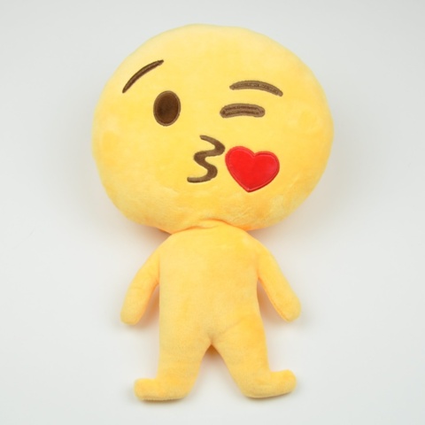 1040085-2 Emoji figures 40x25 plush with polypropylene cotton filling, 213 pcs