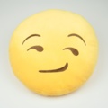 1040086-4 Emoji pillows 32x32 round plush filled with polypropylene cotton embroidered pattern, 1,330 pcs
