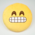 1040086-5 Emoji pillows 32x32 round plush filled with polypropylene cotton embroidered pattern, 1,330 pcs