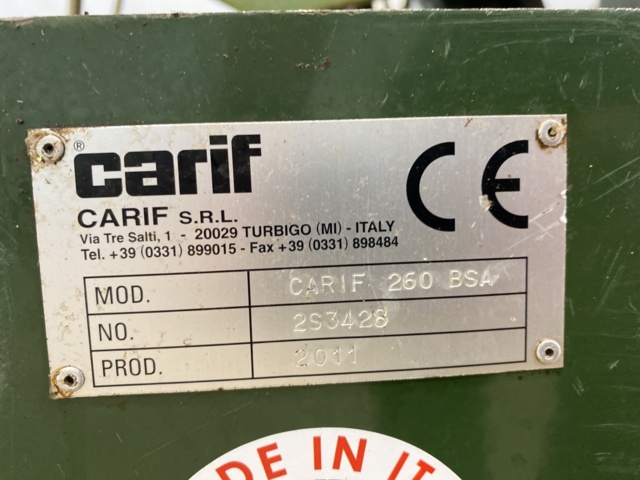 1024586-12 Band saw Carif 260 BSA