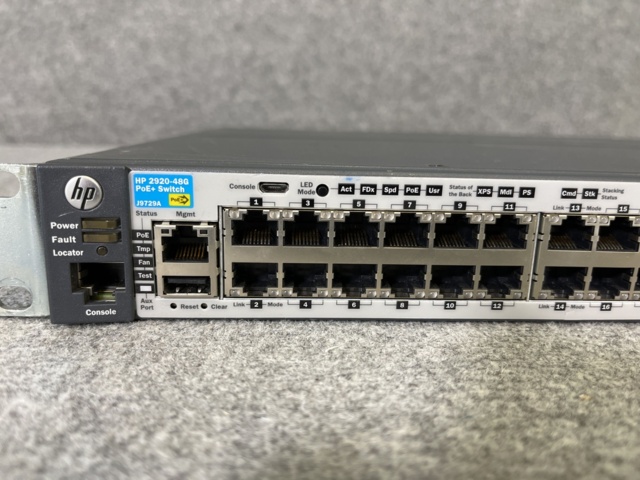 1013034-3 HP Aruba 2920-48G J9729A