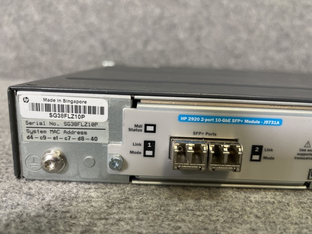 1013034-8 HP Aruba 2920-48G J9729A