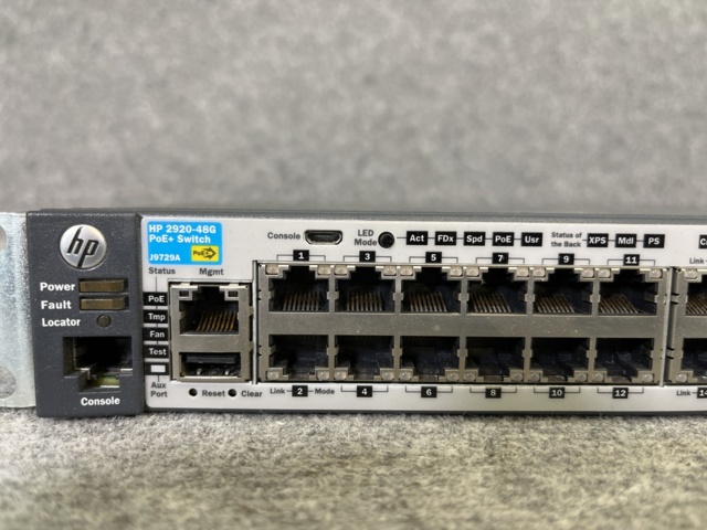 1013036-3 HP Aruba 2920-48G J9729A