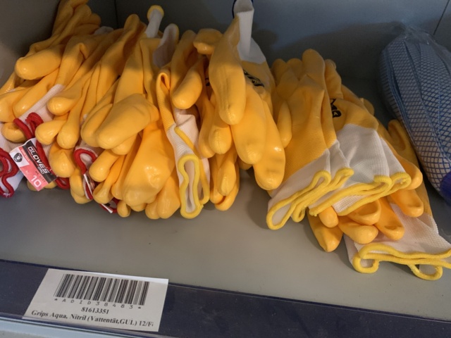 1036581-20 Parti handskar , städmoppar