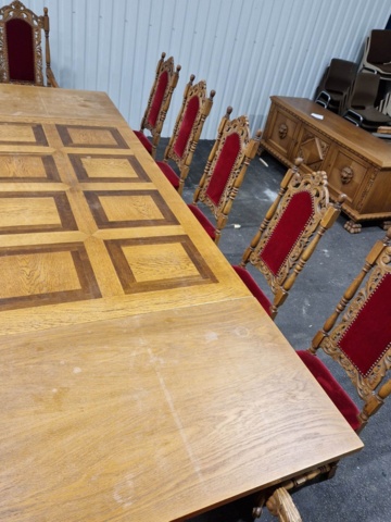 1040224-14 Dining room furniture 11 pieces Baroque style 19th/20th century