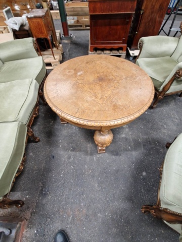 1040225-4 Sofa group 4 parts Chippendale style